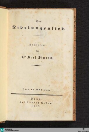 Das Nibelungenlied
