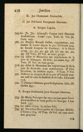 438-453, II. Jus Humanum Universale.