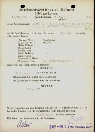 Steidinger, Karl
