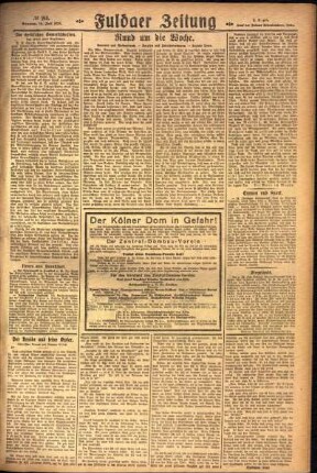 Zweite Ausgabe vom Sonntag, den 18. Juli 1926.