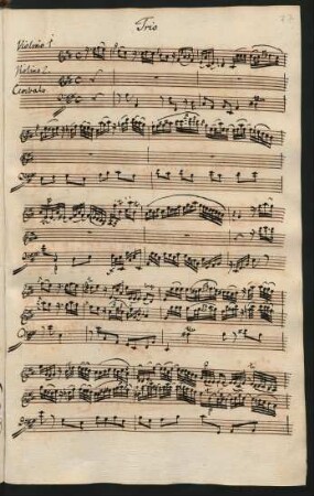 Trios; vl (2), cemb; A-Dur; GraunWV Av:XV:39; WenG 5