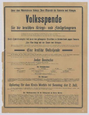 "Volksspende für die deutschen Kriegs- und Zivilgefangenen"