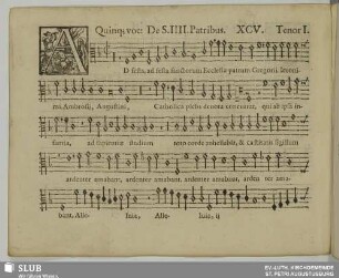 XCV. Ad festa sanctorum Ecclesiae
