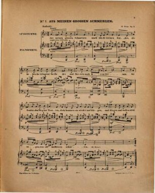 12 Gesänge : [für 1 Singstimme mit Begl. d. Pianoforte] ; op. 5. 1