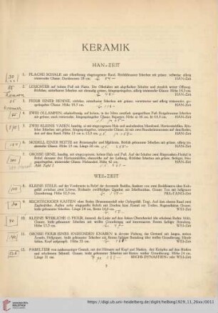 Keramik (Nr. 1-185)