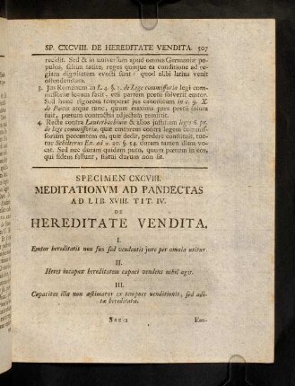 507-567, Ad Lib XVIII. tit. IV. De Hereditate Vel ...