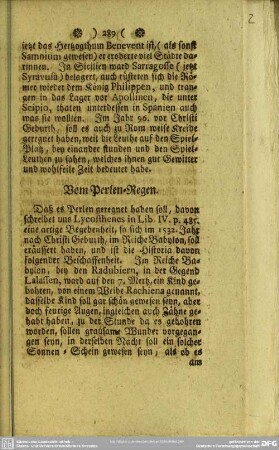 Vom Perlen-Regen