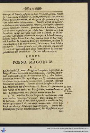 Leges de Poena Magorum