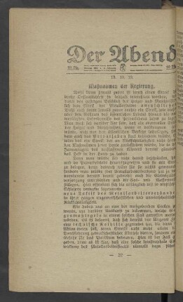 Der Abend 13.10.1919