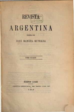 Revista argentina. 4. 1869