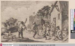 [Ein Paar tanzt vor einem Bauernhaus; Couple Dancing Before a Farmhouse]