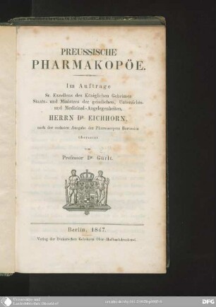 Preussische Pharmakopöe