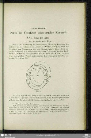 Achter Abschnitt. Durch die Flichkraft beanspruchte Körper.