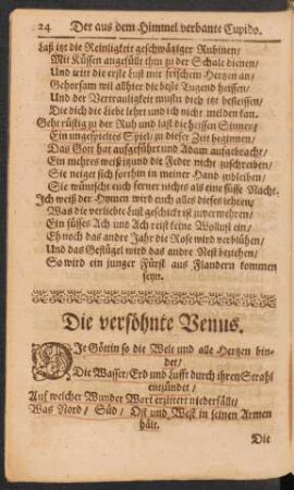 Die versöhnte Venus.
