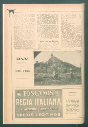 [Vista de] Sande (Celanova) : Paisaje y minas