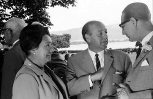 16. Tagung 1966 Mediziner; Bad Schachen Hotel Tannenhof: Frau v. Khuon, Ernst von Khion, Baron Dées de Sterio