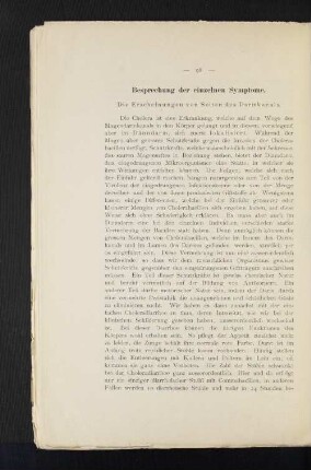 Besprechung der einzelnen Symptome.