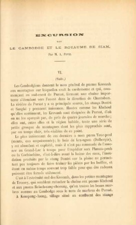 Excursion dans la Cambodge et le royaume de Siam, par M. A. Pavie