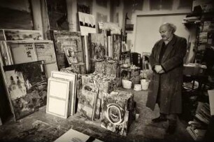 OSMAR OSTEN IN SEINEM ATELIER