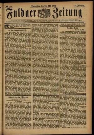 Ausgabe vom Donnerstag, den 24. Mai 1894.