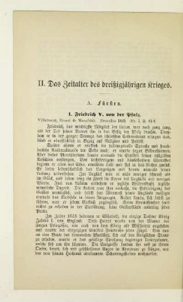 II. Das Zeitalter des dreißigjährigen Krieges