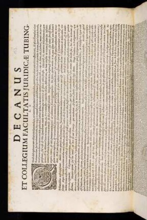 Decanus Et Collegium Facultatis Juridicae Tubing. L. S.