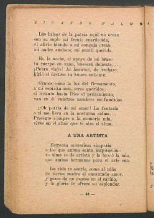 A una artista