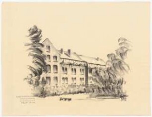 Evangelisches Diakonissenkrankenhaus Bethanien, Berlin-Kreuzberg Umbau. Hauptgebäude: Ansicht