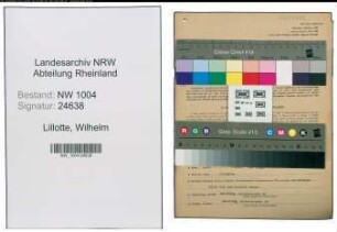 Entnazifizierung Wilhelm Lillotte , geb. 09.10.1901 (Parkettleger)