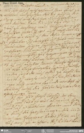 Eigenh. Brief von Sophie Bernhardi an August Wilhelm von Schlegel, Weimar, 30.05.1804