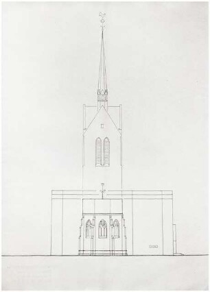 Matthäuskirche, Hannover-List: Ansicht der Chorseite