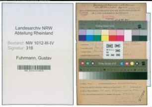 Entnazifizierung Gustav Fuhrmann , geb. 08.06.1895 (Angestellter)