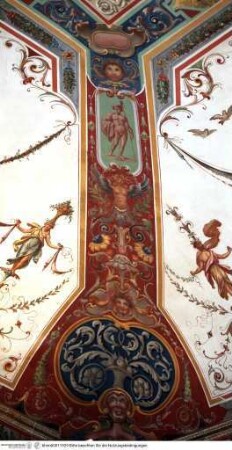 Bacchanal, Veduten und Grotesken, Ornamentstreifen