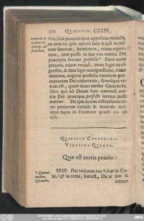 Quaestio Centesima-Vicesima-Quarta. Quae est tertia petitio?