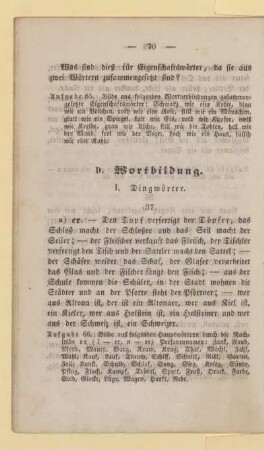 D. Wortbildung