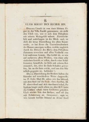 II. Ulyss reicht den Becher hin