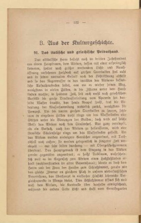 B. Aus der Kulturgeschichte