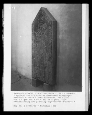 Epitaph des als Stifter verehrten Naumburger Bischofs Richwin