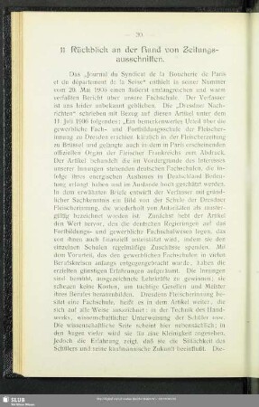 11. Rückblick an der Hand von Zeitungsausschnitten