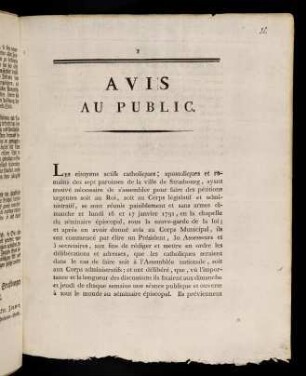 1-7, Avis Au Public; Extrait