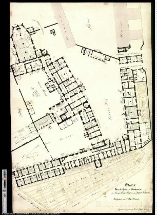 Zeichnungen von der königlichen Strafanstalt Lichtenburg mit allen Nebengebäuden (9 Blatt)