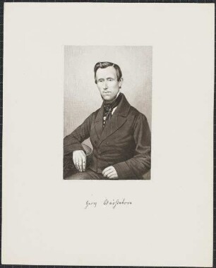 Icones Professorum Marpurgensium — Bildnis des Georg Ludwig Weissenborn (1816-1874)