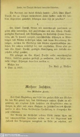 Meißner Ansichten
