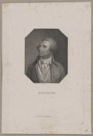 Bildnis des Saussure