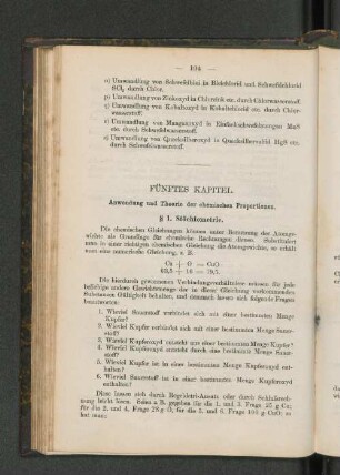 § 1. Stöchiometrie.