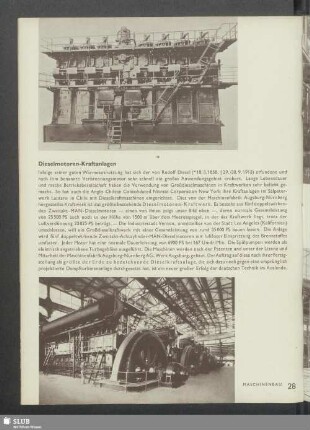 Dieselmotoren-Kraftanlagen