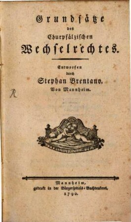 Grundsätze des churpfälzischen Wechselrechts