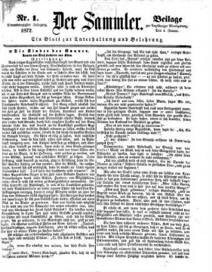 Der Sammler. 41. 1872