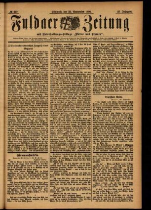 Ausgabe vom Mittwoch, den 23. September 1896.