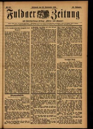 Ausgabe vom Mittwoch, den 23. September 1896.